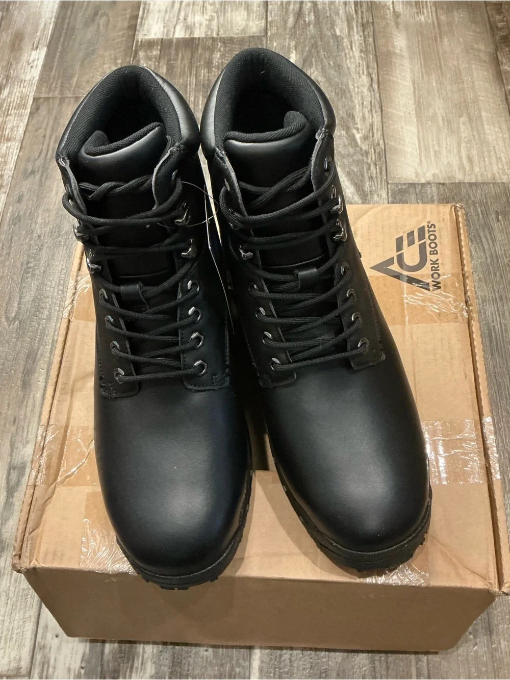Shoes For Crews Men's Black Lace-Up Work Boot Size 12
